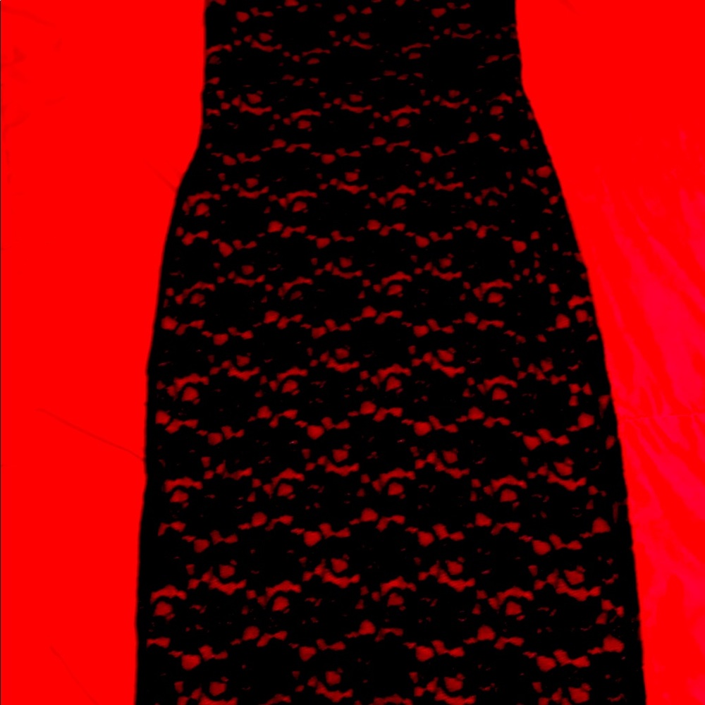 Strapless Lace Dress